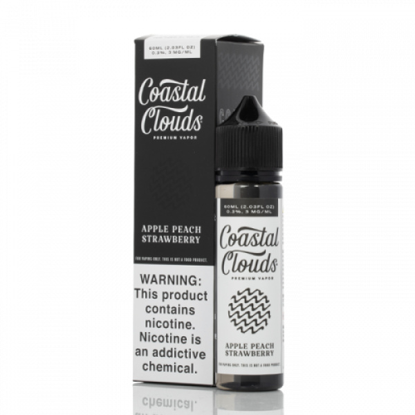 Coastal Clouds 60ML Apple Peach Strawberry 06mg