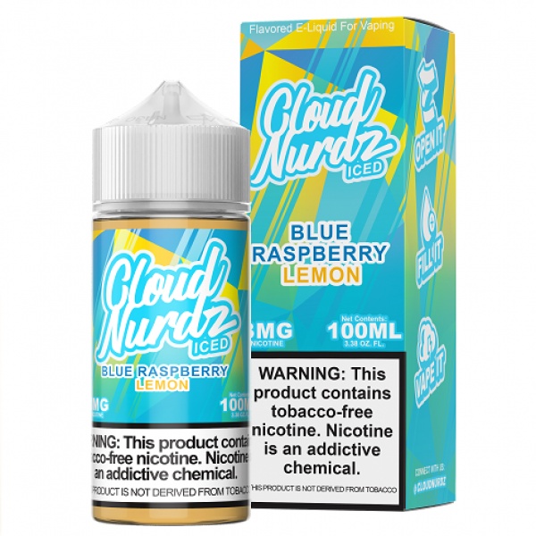 Cloud Nurdz 100ML Blue Razz Lemon Iced 06mg