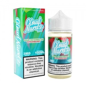 Cloud Nurdz 100ML Sour Watermelon Strawberry Ice 06mg